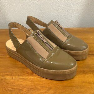 Rachel Comey patent leather Bird Slingback clogs